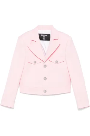 Balmain Blazer con parche del logo