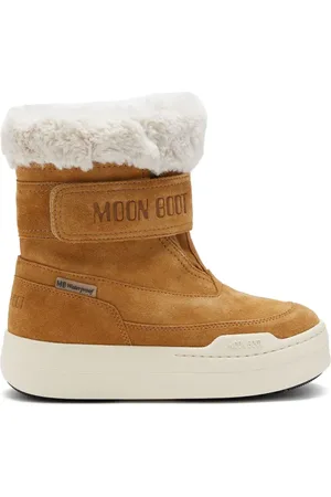Moon Boot Botas de gamuza con paneles texturizados