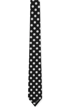 Moschino Corbata con estampado de lunares