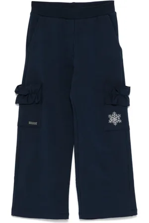 MONNALISA Pantalones con detalles de cristal