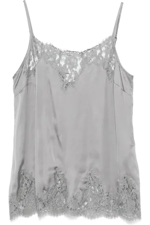 Ermanno Firenze Top con encaje floral