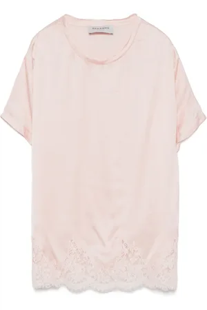 Ermanno Firenze Playera con encaje floral
