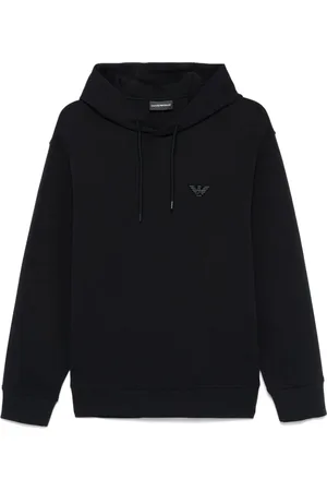 Emporio Armani Hoodie con logo afelpado
