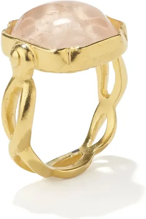 Goossens Anillo cuadrado con cabujones