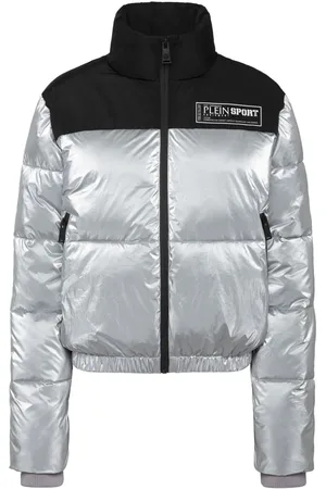 Philipp Plein Chamarra capitonada con aplique del logo