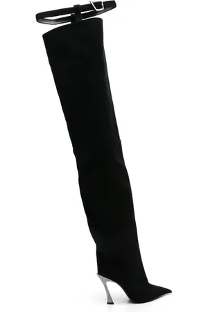 MUGLER Botas altas con tacón de 100mm