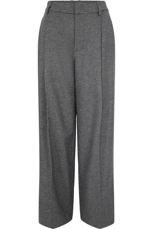 Vince Pantalones anchos con motivo de cuadros