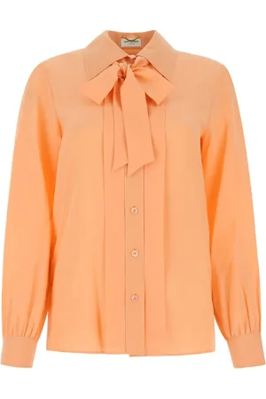 Saint Laurent Blusa con lazo en el cuello