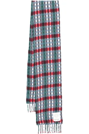 Maje Mascada con cuadros tartán estampados