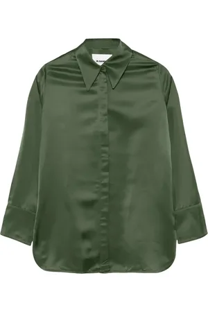 Jil Sander Camisa de satén manga larga