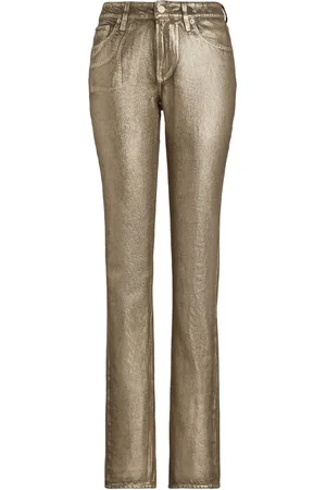 Ralph Lauren Skinny jeans con efecto brillante