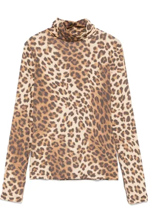 Maje Suéter con estampado de leopardo