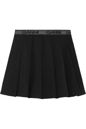 Ganni Falda corta con diseño plisado