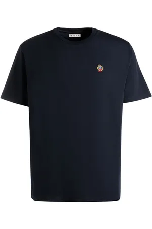 Bally Playera con cuello redondo y logo bordado