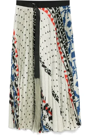 SACAI Falda midi con diseño cruzado