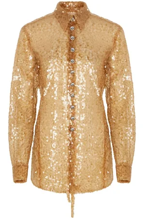 Paco rabanne Camisa bordada con lentejuelas