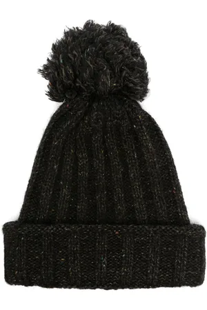 YOHJI YAMAMOTO Gorro tejido de canalé grueso