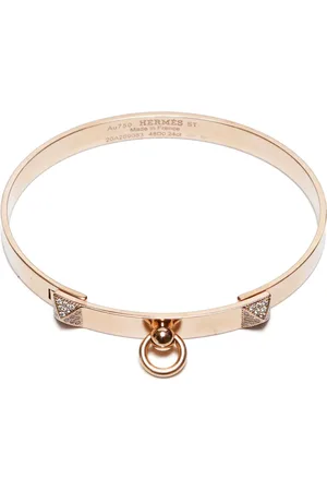 Hermès Pulsera Collier de Chien en oro rosa de 18kt con diamantes