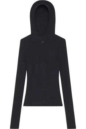 Courrèges Top tejido con capucha