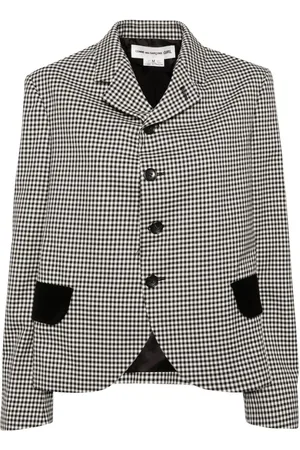 Comme des Garçons Blazer con motivo de cuadros
