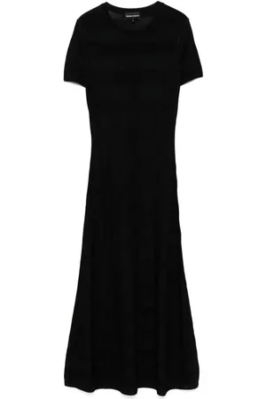 Emporio Armani Vestido largo con motivo de rayas