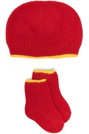 Gensami Set de gorro con ribete en contraste