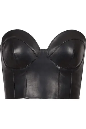 Balmain Top estilo corset con cierre