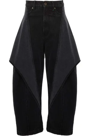 J.W.Anderson Jeans capri con diseño escultural