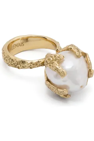 ALÉMAIS Anillo con perla de coral