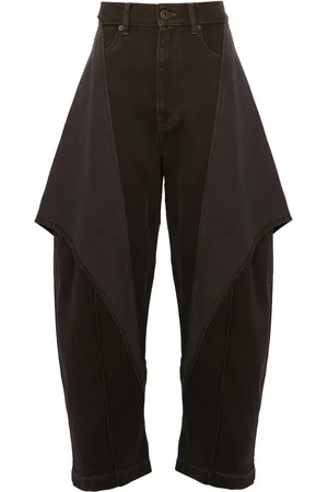 J.W.Anderson Jeans capri con diseño escultural