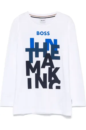 HUGO BOSS Playera con eslogan estampado