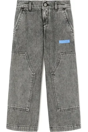 Palm Angels Jeans Curved Logo