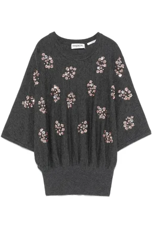 Essentiel Antwerp Top bordado con lentejuelas