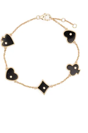 YVONNE LÉON Pulsera Casino en oro amarillo de 9kt con gemas