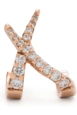GOLD Arete Jardín de Aire en oro rosa de 18kt con diamantes