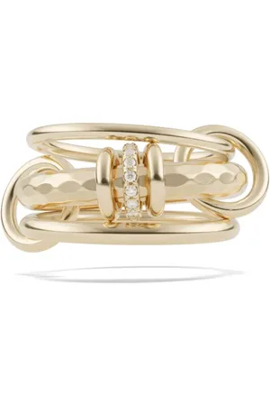SPINELLI KILCOLLIN Anillo Gemini Vulcan en oro amarillo de 18kt con diamantes