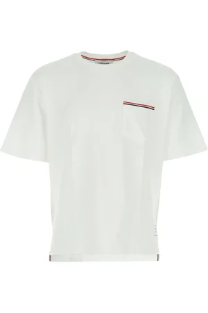 Thom Browne Playera con rayas RWB