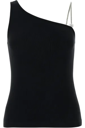 Givenchy Top tejido de canalé con placa 4G