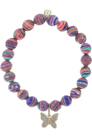 Sydney Evan Pulsera en oro amarillo de 18kt con dije Butterfly y diamantes
