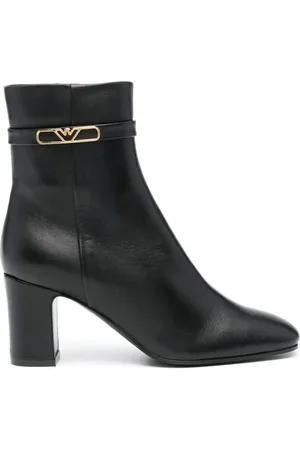Emporio Armani Botines con placa del logo