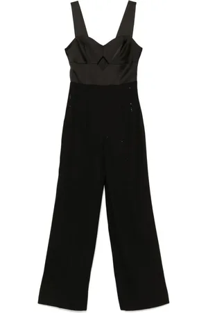 Twin-Set Jumpsuit con rayas diplomáticas de lentejuelas