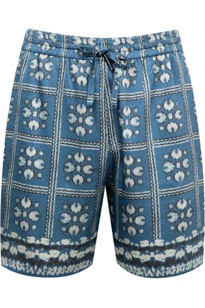 Nahmias Shorts de seda Tiled