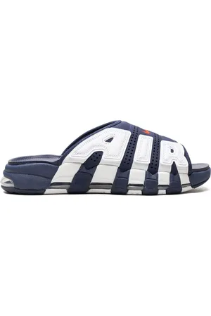 Nike Slide Air More Uptempo Blue