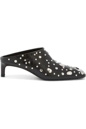 Jil Sander Mules con detalle de remaches y tacón de 45mm