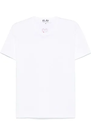 Comme des Garçons Playera con parche de corazón característico