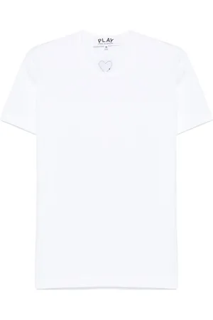 Comme des Garçons Playera con parche de corazón característico