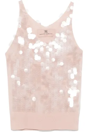 ERMANNO SCERVINO Top con detalle de disco