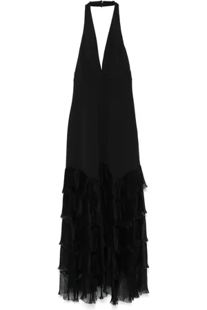 Twin-Set Vestido largo con volantes