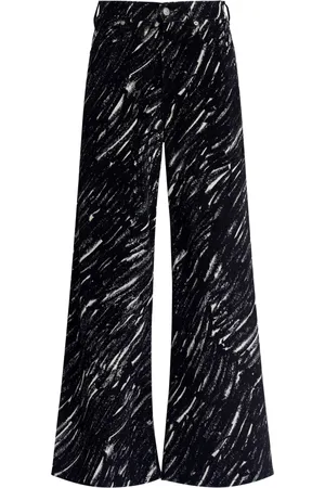 Marni Pantalones anchos con estampado gráfico