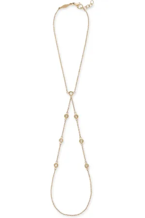 JACQUIE AICHE Pulsera Double Stem en oro amarillo de 14kt